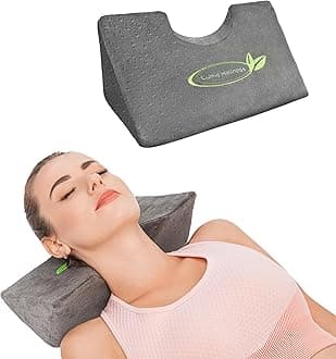 Cervical Traction Chiropractic Wedge Pillow - Neck and Shoulder Pain Relief - w/Removeable & Rewashable Cover