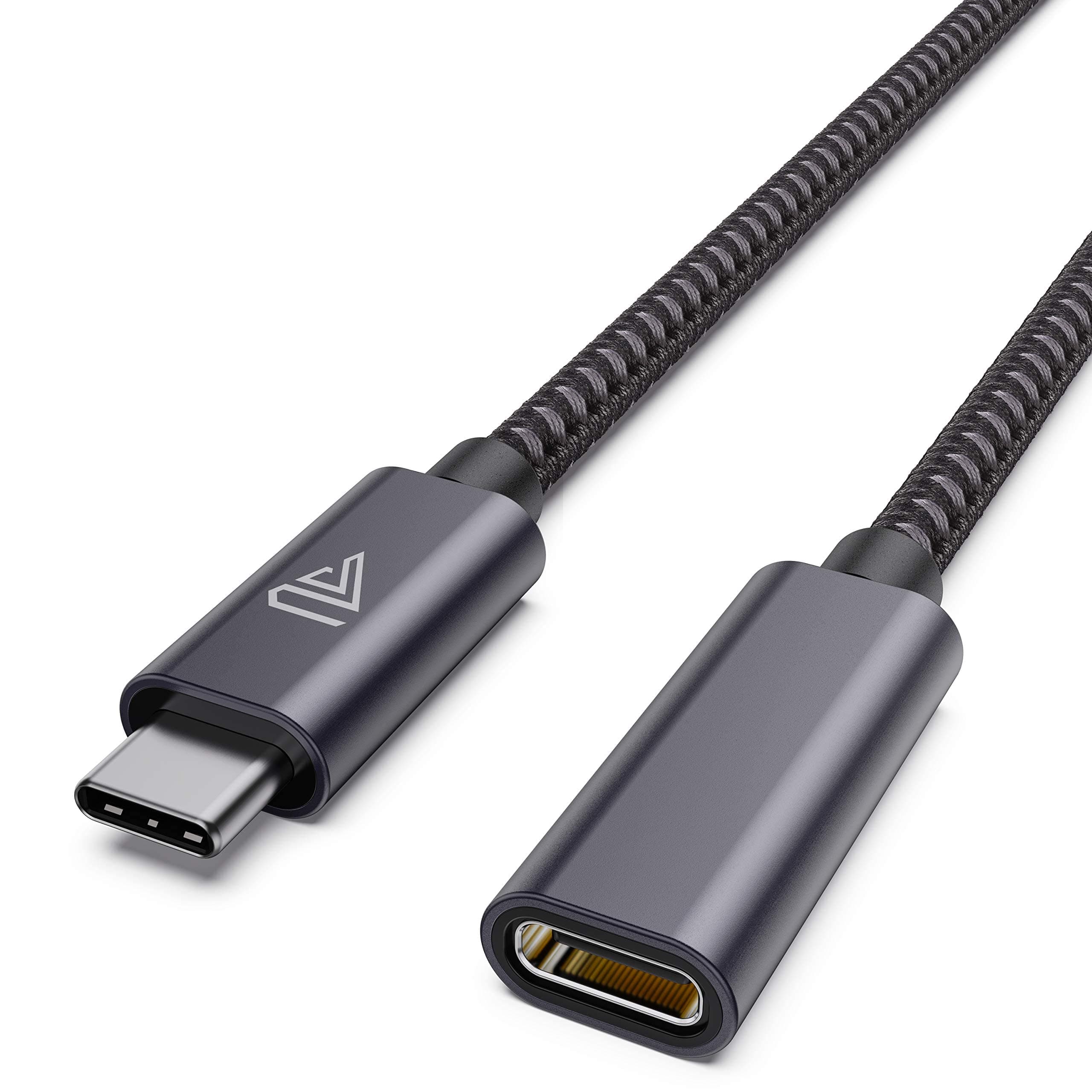 USB C Extension Cable (3.3ft/1m/10Gbps), USB 3.2 Type C 3.1 Male to Female Extension Charge and Sync for iPhone 16 15 Pixel, PSVR2, MacBook Air M2 Pro/iPad Dell XPS Surface Book and More