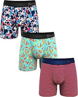 Ball Hammock Mens Boxer Briefs | Bulge Enhancing Underwear Flyless | 3 Pack