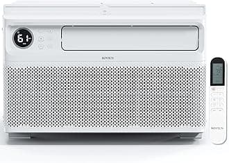12000 BTU Window Air Conditioner with Inverter Compressor, AC Unit for Window with Remote Control, Timer Function & Pre-Installed Side Panels for Easy Operation & Installation, 115V/60Hz