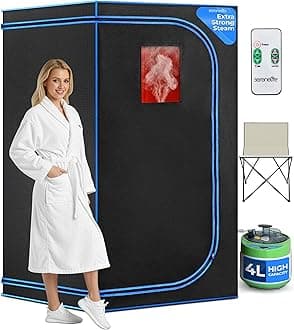 Portable Steam Sauna Tent with Remote Control Timer - Home & Indoor Steam Sauna Experience