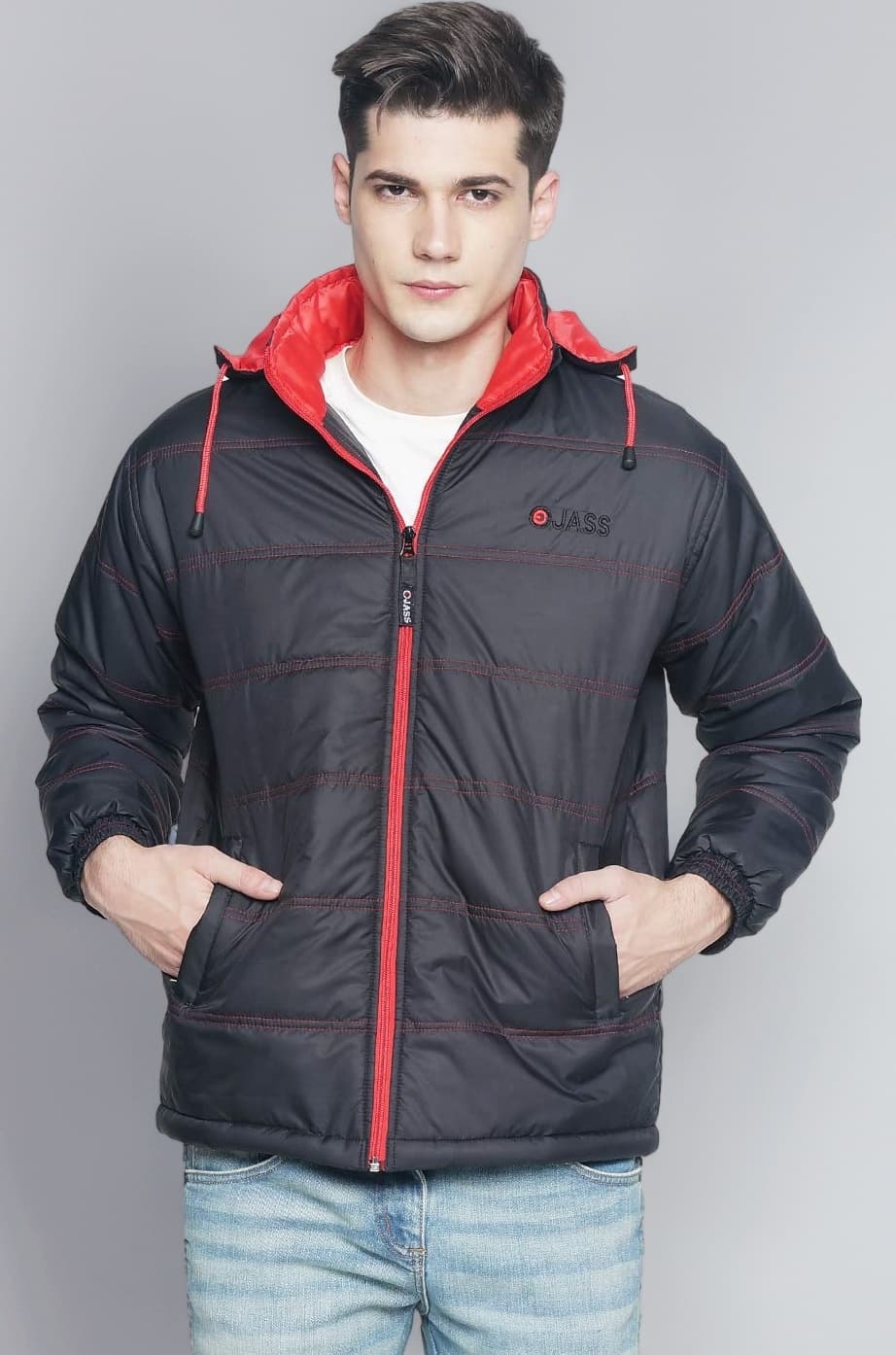 Jackets for Men Stylish Latest Puffer Winter Jacket for Men Standard Length Jacket Men Full Sleeves Bomber jackets for man winter wear with Removable hoodie