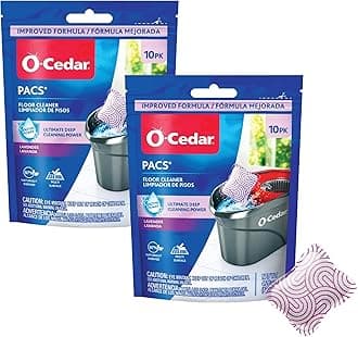 O-Cedar Floor Cleaning 20ct Pacs Lavender Scent 10ct (2-Packs)