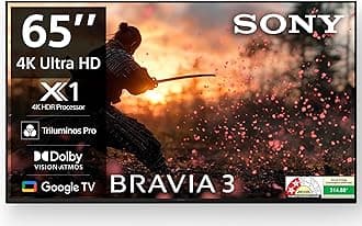Sony BRAVIA 3 Series 164 cm (65 inches) 4K Ultra HD AI Smart LED Google TV K-65S30B (Black)