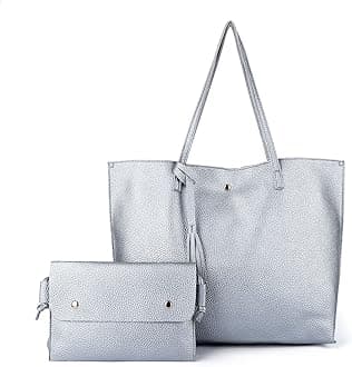 K.EYREWomen's Faux PU Leather Tote Shoulder Purses Bag for women, Big Capacity Tassel Handbag