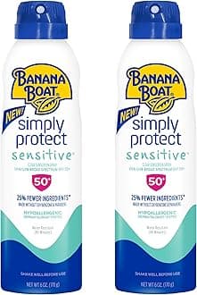 Banana Boat Sensitive Mineral Sunscreen Spray, SPF50