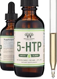 5 HTP Liquid Drops - More Absorbable and Effective Than 5HTP Capsules (60 Servings of 50mg 99%+ 5-HTP) Serotonin for and Sleep