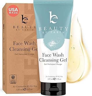Face Wash - USA Made with Natural & Organic Ingredients, Facial Cleanser for Acne Prone, Combination and Oily Skin, Non Toxic Face Wash for Sensitive Skin, Gentle Face Cleanser for Women & Men