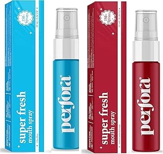 Perfora Super Fresh Assorted Mouth Spray | Instant Fresh Breath, Alcohol-Free, Teeth Remineralization, SLS-Free | 10 ml x 2
