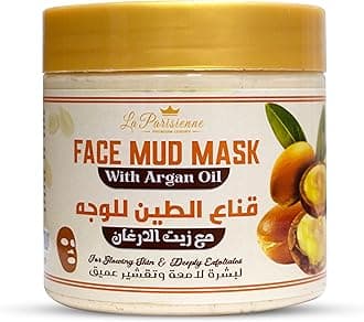 ECOLYTE+ Face Mud Mask, Spa Quality, Pore Reducer, Blackheads & Oily Skin, Skincare for Women & Men, Deeply Cleanse Exfoliate, Blemish fighting Prowess - (Argan Oil, 500g)
