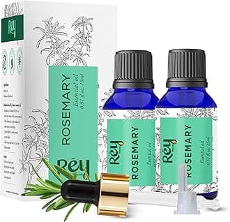 - Rey Naturals Rosemary Oil For Hair Growth | Rosemary Essential Oil For Hair Growth | Rosemary Oil Essential Oil For Skin & Body | Pure Rosemary Oil | Pure Rosemary Hair Oil For Men & Women - 15ml*2