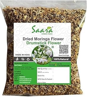 Moringa Flower Dried, Murungai Poo, Drumstick Flower, Boosts Immune System, 250g(Pack of 2 X 100gm, Pack of 1 X 50gm)