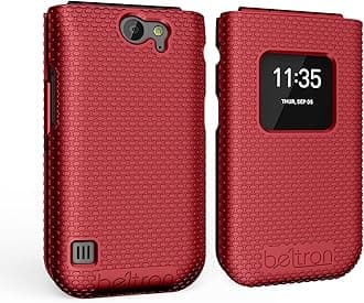 BELTRON Case for Nokia 2720 V Flip Phone, Protective Snap On Cover (Verizon 2720V) - Red