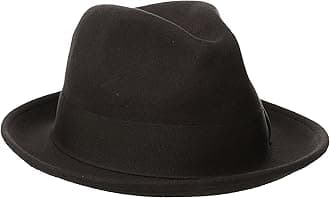STACY ADAMS Men's Wool Felt Pinch Front Fedora Hat