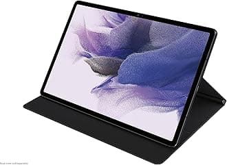 SAMSUNG Galaxy Tab S7 FE Book Cover, Protective Tablet Case w/ 2 Viewing Angles, Magnetic Design, S Pen Holder, Slim, Lightweight, US Version, Mystic Black