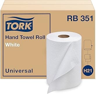 Paper Hand Towel Roll White H21, Universal, 100% Recycled Fiber, 12 Rolls x 350 ft, RB351