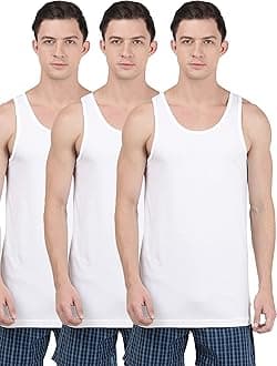 Jockey Men's Pack of 3 Vests Vest (Pack of 3)