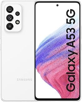 Samsung Galaxy A53 5G Mobile Phone SIM Free Android Smartphone 128 GB White 3 Year Warranty