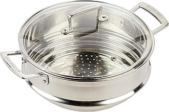 3-Ply Stainless Steel Large Multi Steamer with Glass Lid, 24 cm, 96101924001000