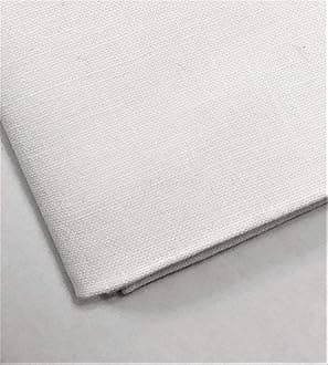 M & J Plain 100% Cotton Fabric - 60 INCH Wide - 10 Colors by (White, 5 METRE)