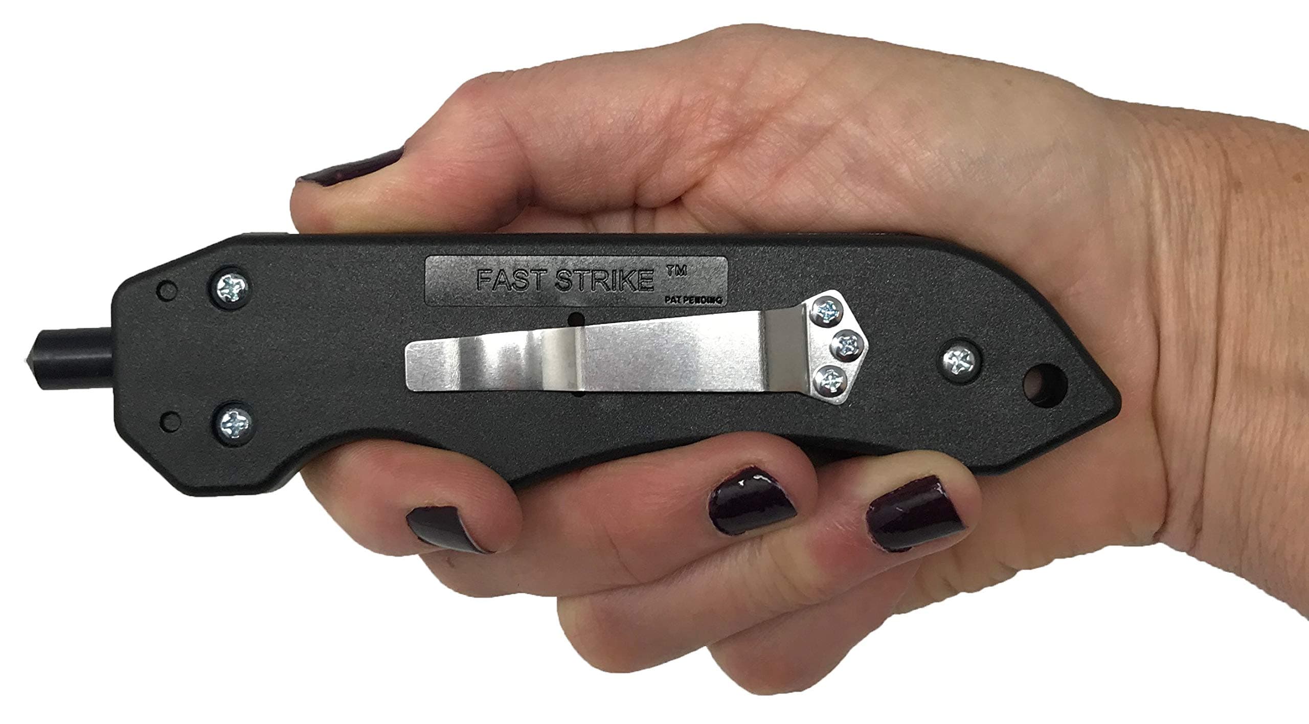 FAST STRIKE car Safety Hammer, Emergency Escape Tool Plus Window and Glass Breaker (Black)