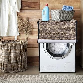 Glassiano Fully Automatic Front Load Waterproof Washing Machine Cover for Samsung/ IFB/ LG/ Godrej/ Whirlpool/ Bosch/ 5 kg, 5.2 Kg, 5.5 Kg