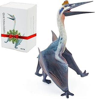 Pteranodon Toy for Kids, Quetzalcoatlus Dinosaur Action Figure, Pterodactyl Figurine, Large Flying Dinosaur Toy, Realistic Pternanodon Gift for Kids Display and Play