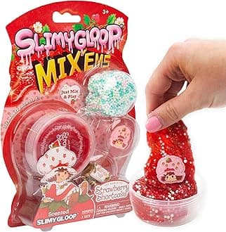 Strawberry Shortcake SLIMYGLOOP Mix'ems, Glitter Slime for Kids, Strawberry S...