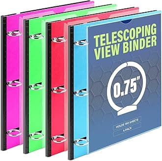 WOT I Telescoping 3 Ring Binder 0.75 Inch