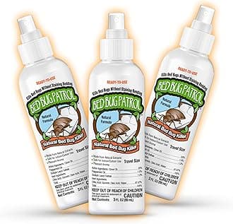 Bed Bug Travel Spray – 3oz (3-Pack) | Fast-Acting TSA Approved - Hotel Treatment - Kills Bedbugs, Eggs & Larvae | Non-Toxic, Family & Pet Safe by Bed Bug Patrol