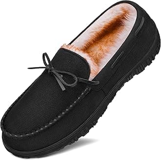 - Mens Slippers Indoor Outdoor Memory Foam House Shoes Anti-Slip Moccasins Slippers for Men