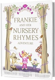 Personalised Nursery Rhymes and Modern Poems Book - A Unique Keepsake First Birthday, Christening, Naming Day, Baptism Present for Baby or 0-4 Years