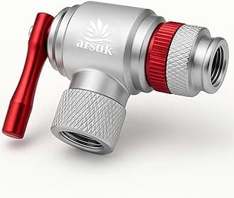 ARSUK CO2 Bike Tire Inflator – Quick-Release Mini CO2 Inflator for Presta & Schrader Valves – Lightweight CO2 Bike Pump for Road, MTB & Hybrid – Fits Threaded 12g/16g/25g Cartridges – No CO2 Included