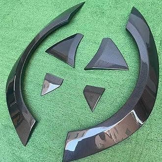 Compatible with BMW M3 G80 M4 G82 G83 2021+ Carbon Fiber Wheel Eyebrow Arch Fender Flares Cover Trim Mudguards Protective Lip Strips Mud Flaps(Carbon Fiber)
