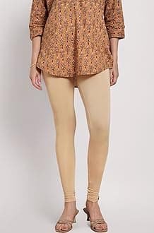 TWIN BIRDS Tailored Cut & Classic Fit Viscose Elastane Fabric Churidar Leggings for Women