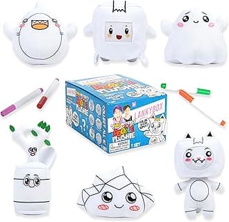 Mystery Plush, Doodle Collection, Collectible Blind Box Mini Plush, Officially Licensed LankyBox Merch