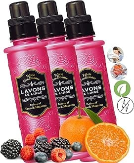 LAVONS 3 Pack Fabric Softener/Conditioner Liquid, Natural Laundry Odor Elimin...