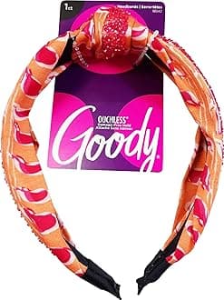 Sponsored Ad – GOODY Ouchless Headband - Fashion Print - Comfort Fit for All Day Wear - For All Hair Types - Hair Accessories for Girls
