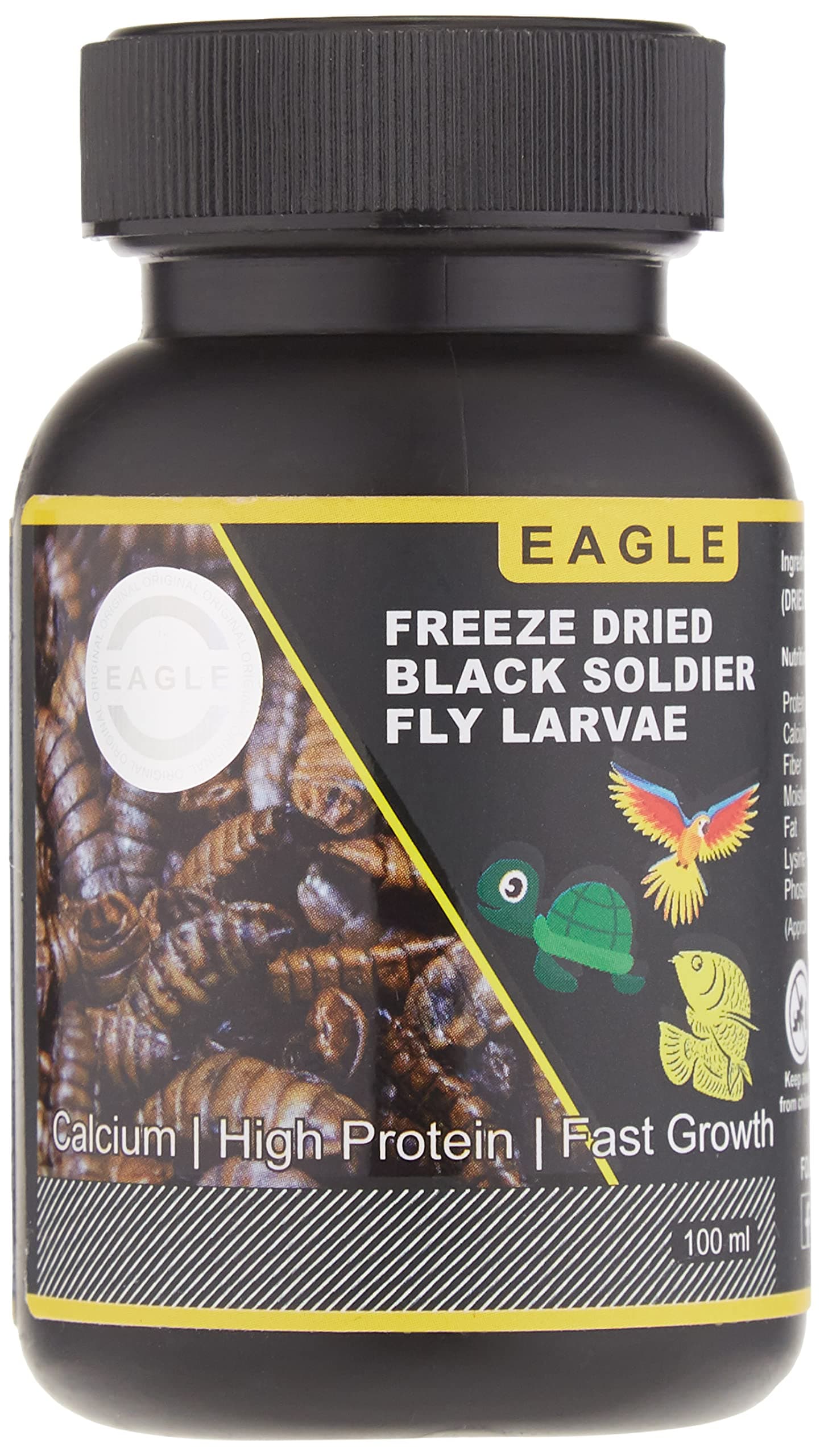 Horizone Eagle Freeze Dried Black Soldier Fly Larvae 100 Ml, Multicolor