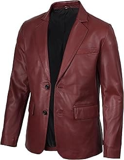 fjackets mens Modern/Fitted Leather Jacket Men