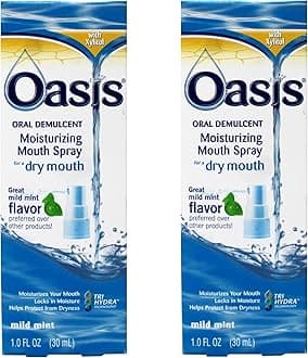 Moisturizing Mouth Spray for a Dry Mouth, Mild Mint Flavor, 1 FL OZ - 2 Pack