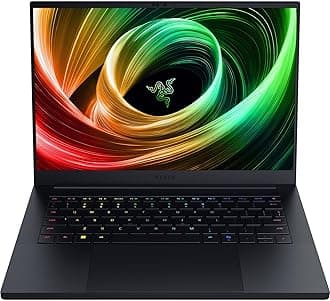 Blade 14 (2025) Gaming Laptop: NVIDIA GeForce RTX 5060 - AMD Ryzen AI 9 365 CPU - 3K 120Hz OLED Display - 16GB LPDDR5X RAM - 1TB SSD - Thin & Lightweight - Chroma RGB - Windows - Black