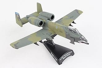 Daron A-10 Thunderbolt II Die-Cast Model – 1:140 Scale Close Air Support Aircraft, Flying Tigers Edition, GAU-8 Avenger Cannon, 4.625” Length x 5” Wingspan, Adult Collectible Ages 14+