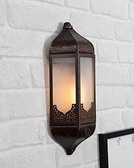 Homesake® Vintage Moroccan Wall Sconce Lamp, Decorative Door Wall Light, Antique Copper, Decorative Lights for Home, Ceiling Lights Hanging for Living Room