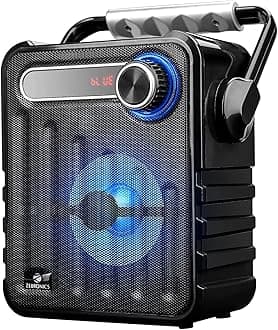Zebronics BUDDY 5 W Wireless Bluetooth Portable Speaker With Supporting Carry Handle, LED Display, USB, TF/SD Card, AUX, FM & RGB Lights