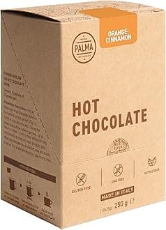 PALMA Italian Hot Chocolate Sachets - Orange-Cinnamon | 250g (10 Servings)