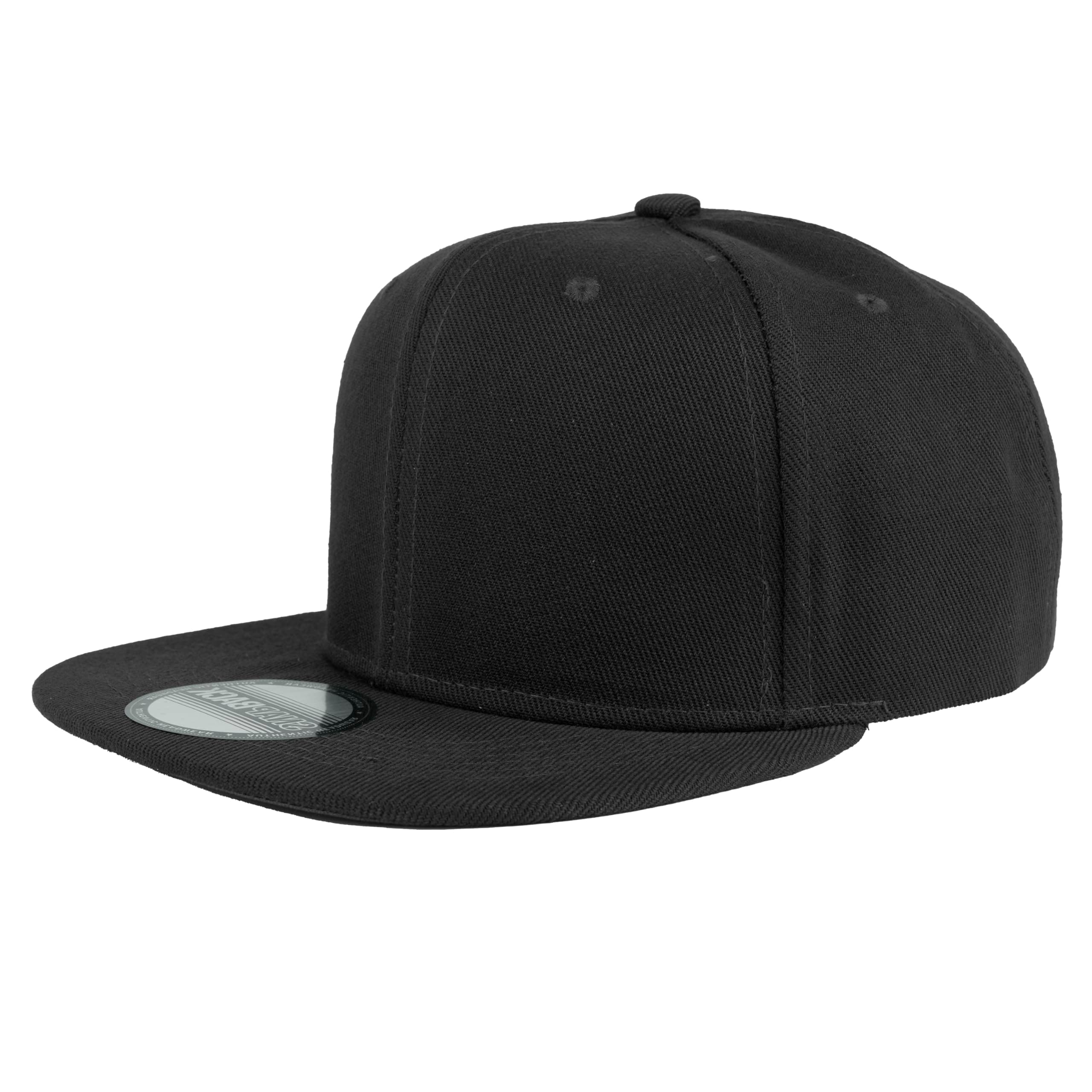 Snapback Hats for Men - Flat Bill Brim Baseball Cap Hat - Plain Blank Adjustable
