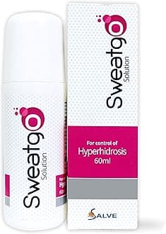 Salve Sweatgo Classic Roll-On 60ml for Men & Women | Anti-Perspirant Deodorant | Helps Control Excess Sweat (Hyperhidrosis Care) | Long-Lasting Freshness