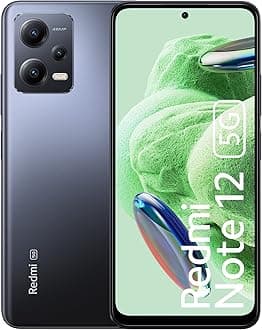 Redmi Note 12 5G Matte Black 4GB RAM 128GB ROM | 1st Phone with 120Hz Super AMOLED and Snapdragon® 4 Gen 1 | 48MP AI Triple Camera