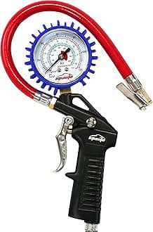 EPAuto Heavy Duty 120 Psi Tyre Inflator Gauge With Hose And Quick Connect